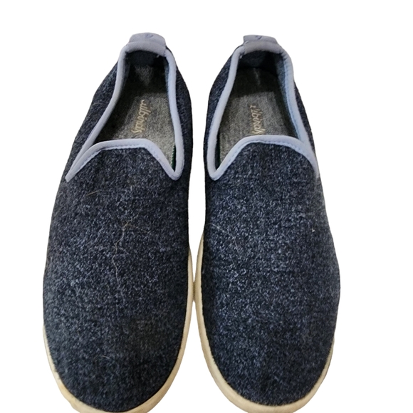 Allbirds Navy Blue Slip On Wool Comfort Loungers - Picture 5 of 8